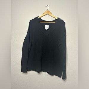 Aerie Black V-Neck Sweater Size XS